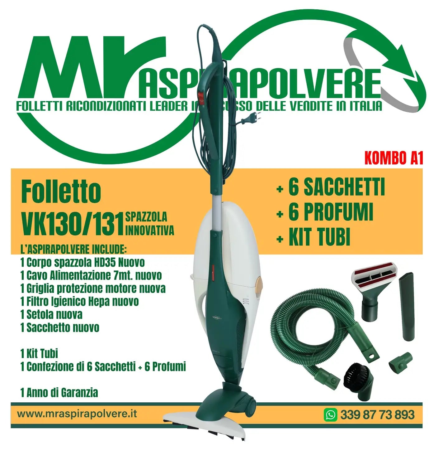 Combo A1 Vk130-131 - HD35 - TUBO