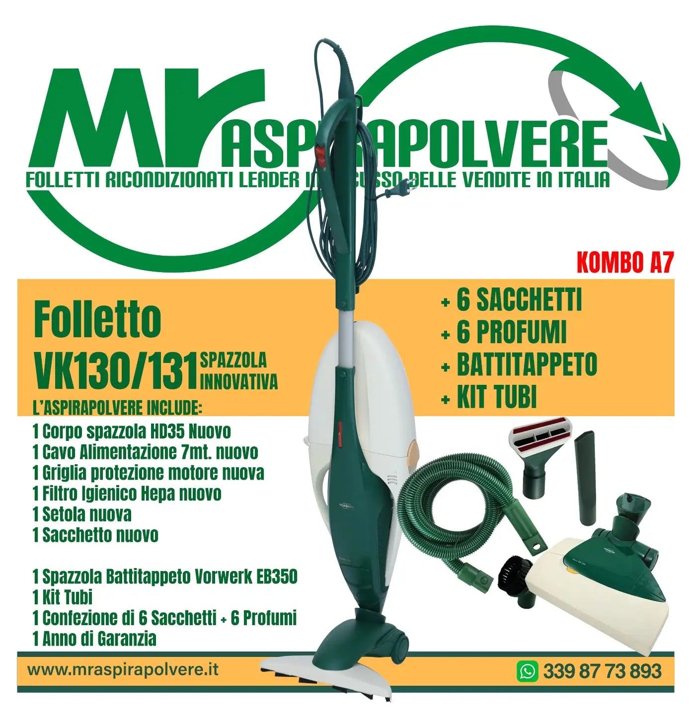 Combo A7 Vk130-131 - HD35 - EB360 - TUBO