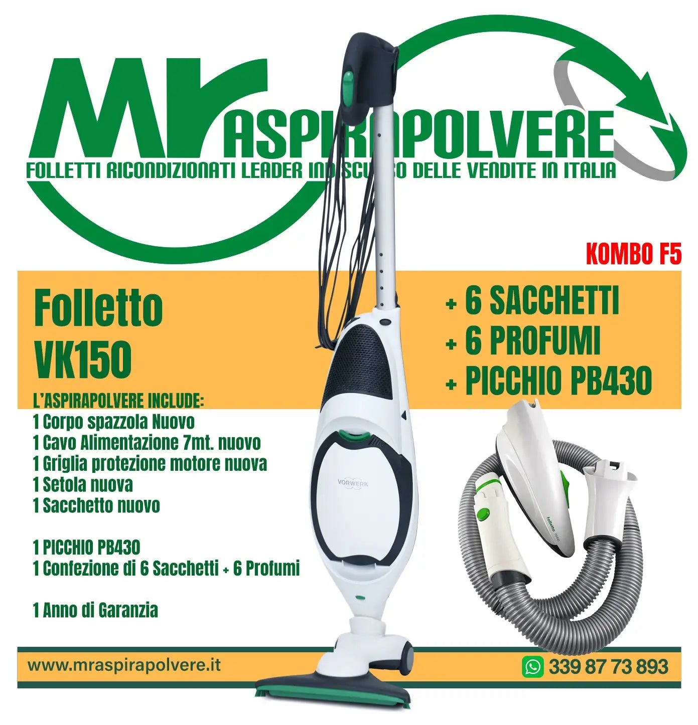 Combo F5 Vk150 - HD50 - PB430