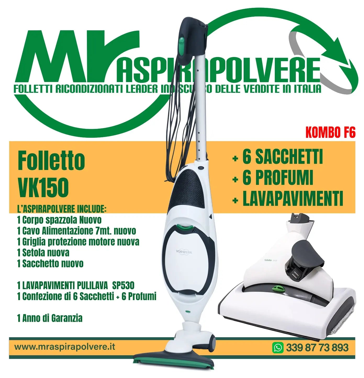 Combo F6 Vk150 - HD50 - SP530