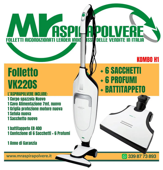 Combo H1 - folletto vk220s, hd60, eb400