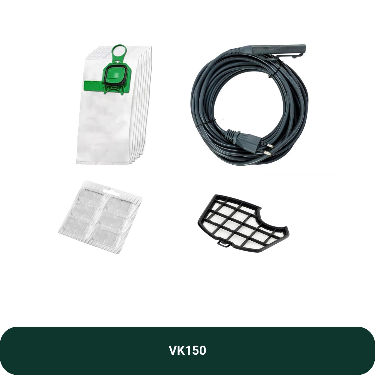 Kit VK150 con Filo, Sacchetti, Profumatori e Griglia Motore