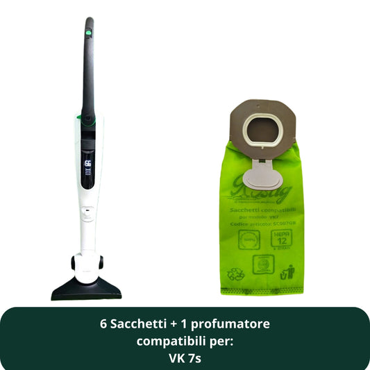 Sacchetto Green Bag Folletto VK7s | 6 Strati di Microfibra