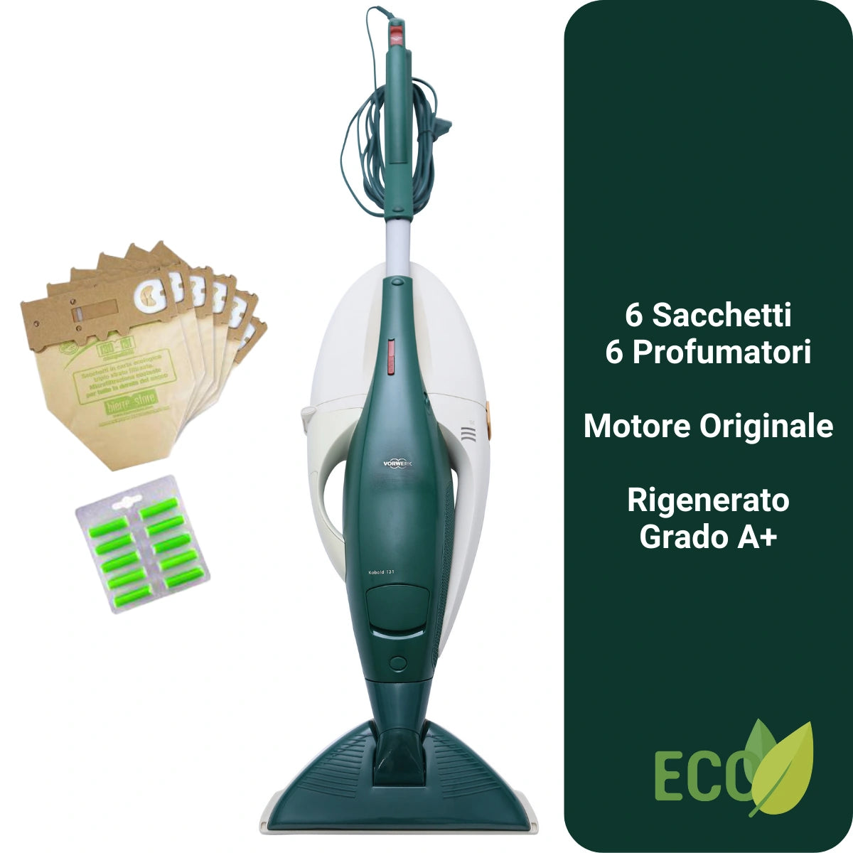 Mr. Aspirapolvere folletto vk130-131 con sacchetto e profumi_risultato