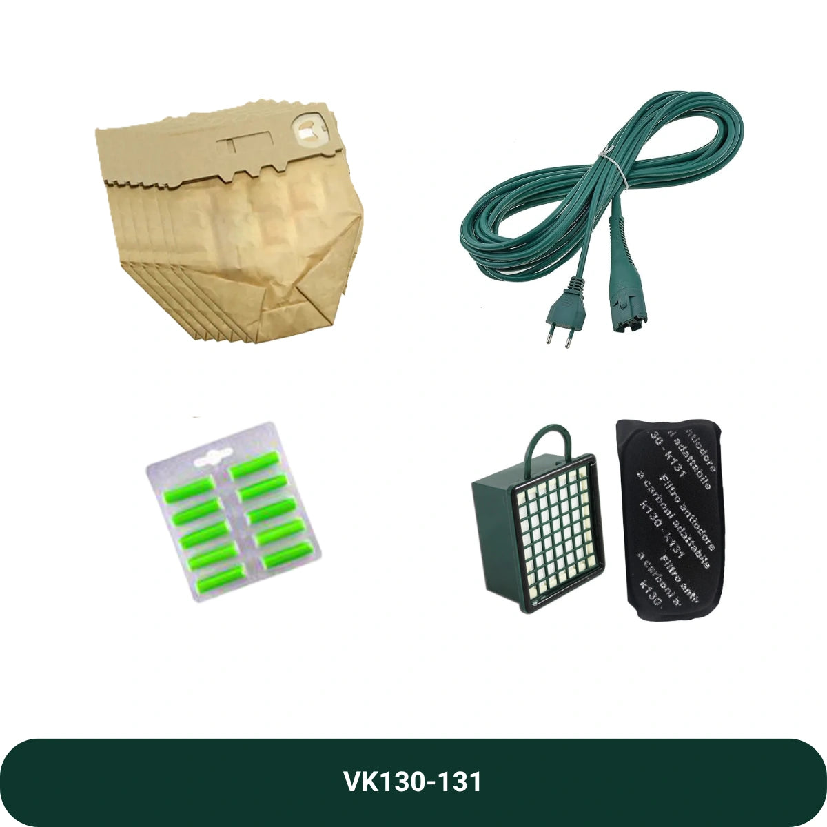 Kit VK131-130 con Filo, Sacchetti e Filtri