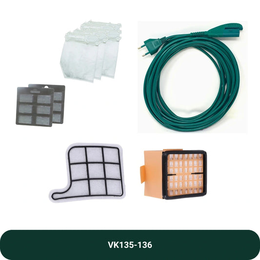 Kit VK135 VK136 con Filo, Sacchetti, Profumatore e Filtri